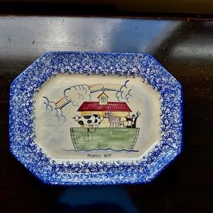 RARE MOLLY DALLAS VINTAGE CERAMIC PLATTER "PROMISE KEPT"